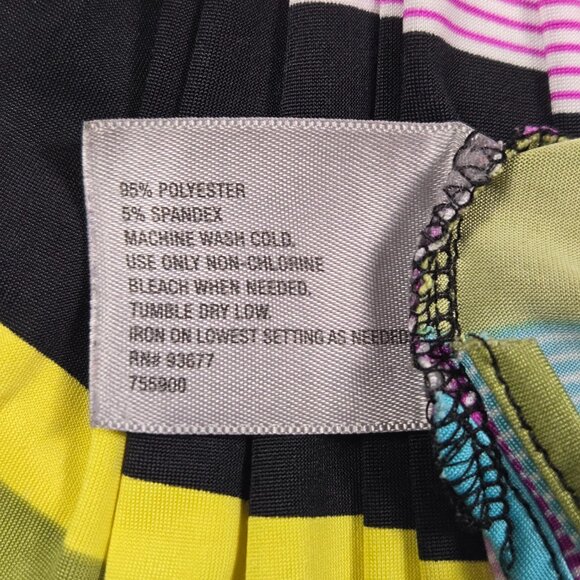 Worthington Multicolor Striped Sleeveless Blouse Summer Brights Size L‎ - Picture 6 of 9